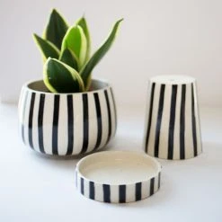 Jungalow® Kaya 3-Piece Ceramic Planter By Justina Blakeney™