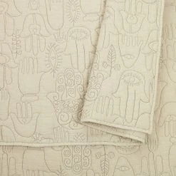 Peking Natural Hamsa Quilt Set By Jungalow®