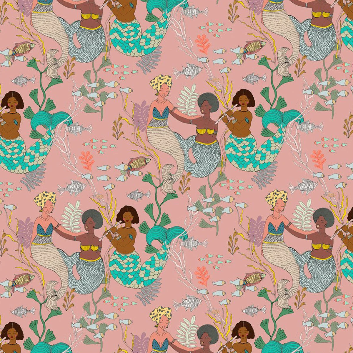 Justina Blakeney® All Gifts Pink Mermaid Music Art Print By Justina Blakeney™ 3 Justina Blakeney® All Gifts Pink Mermaid Music Art Print By Justina Blakeney™