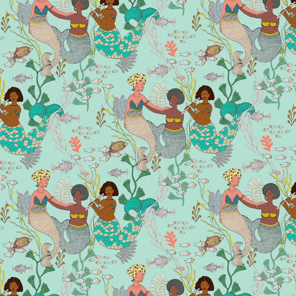 Justina Blakeney® Mint Mermaid Music Art Print By Justina Blakeney™ All Gifts 3 Justina Blakeney® Mint Mermaid Music Art Print By Justina Blakeney™ All Gifts