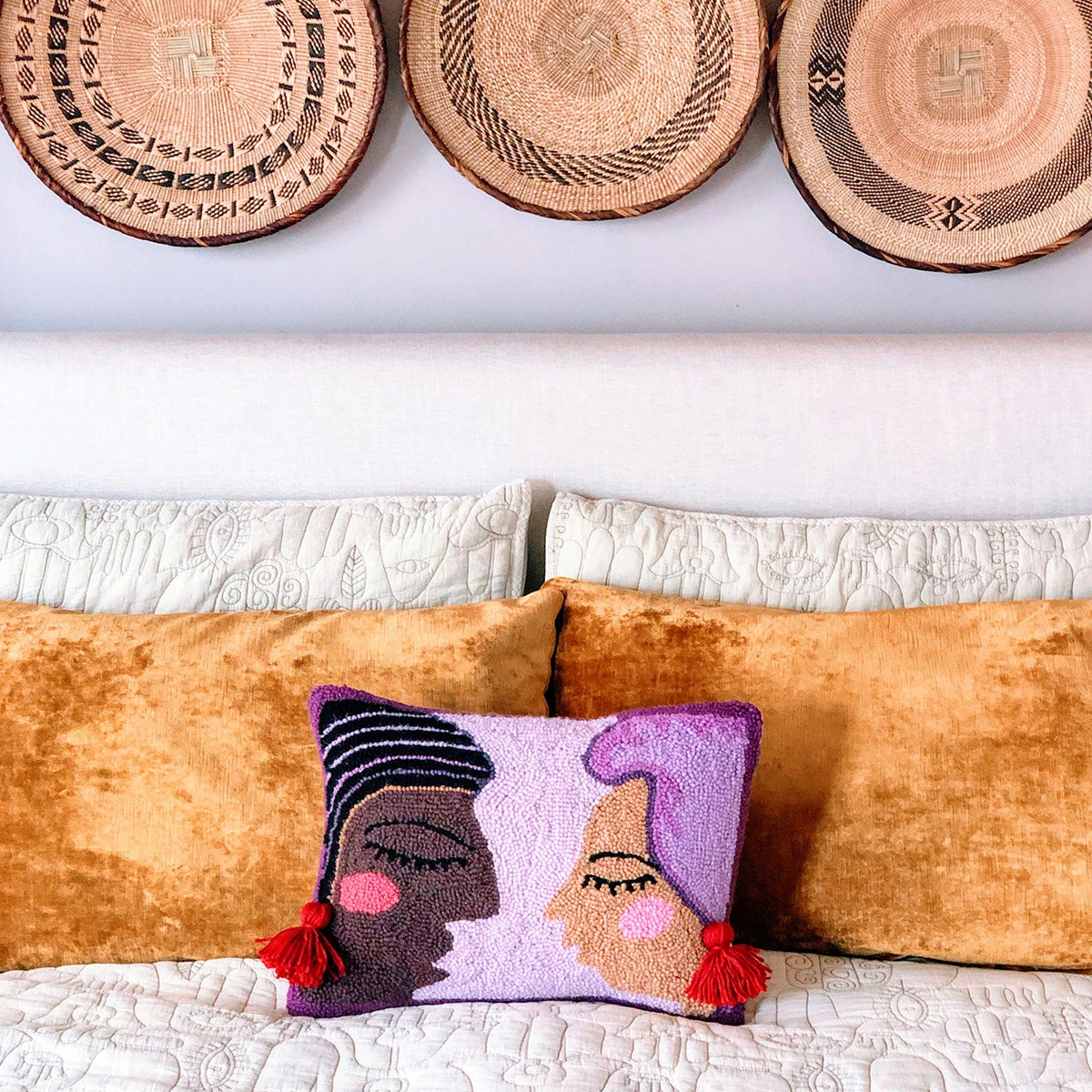 Peking Duet Hook Pillow By Jungalow® Hook Pillows 4 Peking Duet Hook Pillow By Jungalow® Hook Pillows