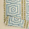Peking Sky Blue Hypnotic Quilt Set By Jungalow®