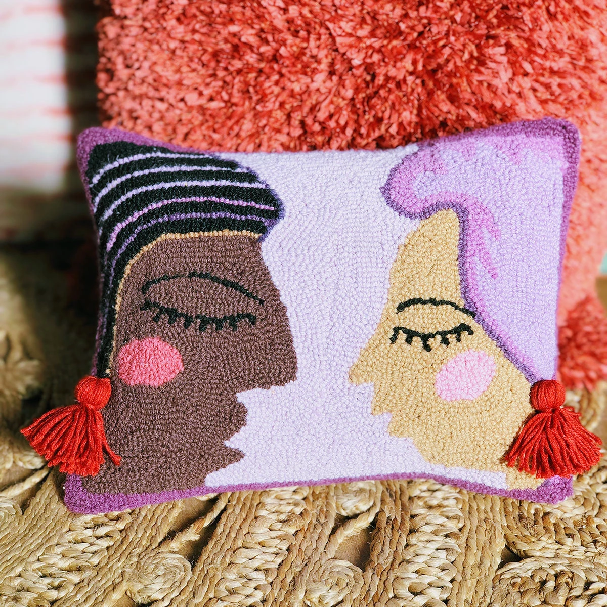 Peking Duet Hook Pillow By Jungalow® Hook Pillows 5 Peking Duet Hook Pillow By Jungalow® Hook Pillows