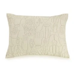 Peking Natural Hamsa Standard Sham Set By Jungalow®