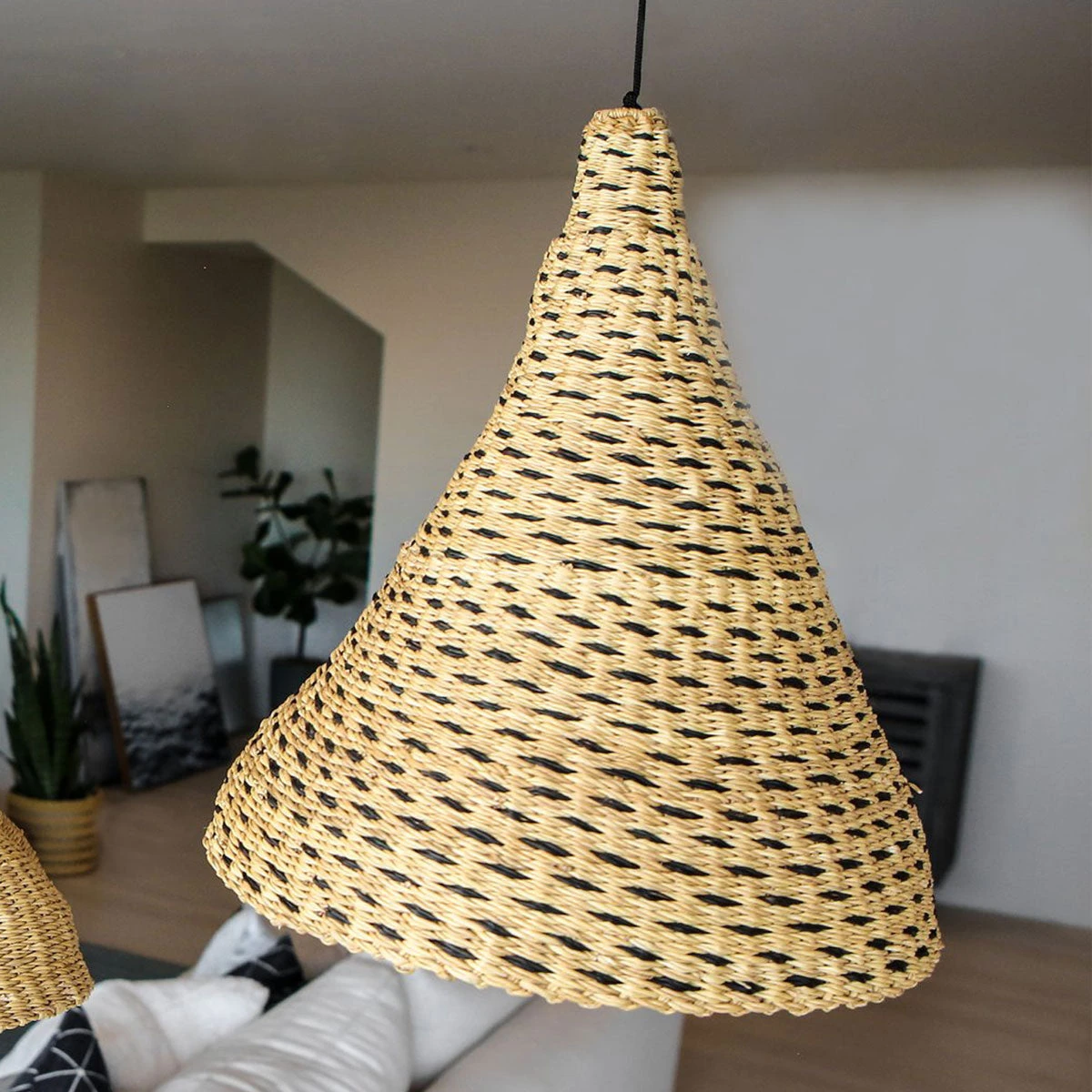 AAA All Lighting Cone Grass Lamp Pendant 3 AAA All Lighting Cone Grass Lamp Pendant