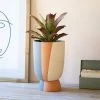 Kalalou Planters Tall Triple Stripe Planter 1 Kalalou Planters Tall Triple Stripe Planter