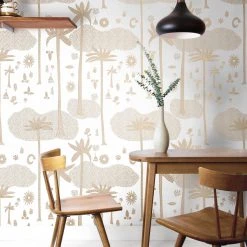 Jungalow® Cosmic Desert Wallpaper In Gold By Justina Blakeney® - Paste The Sheet 14 Jungalow® Cosmic Desert Wallpaper In Gold By Justina Blakeney® - Paste The Sheet