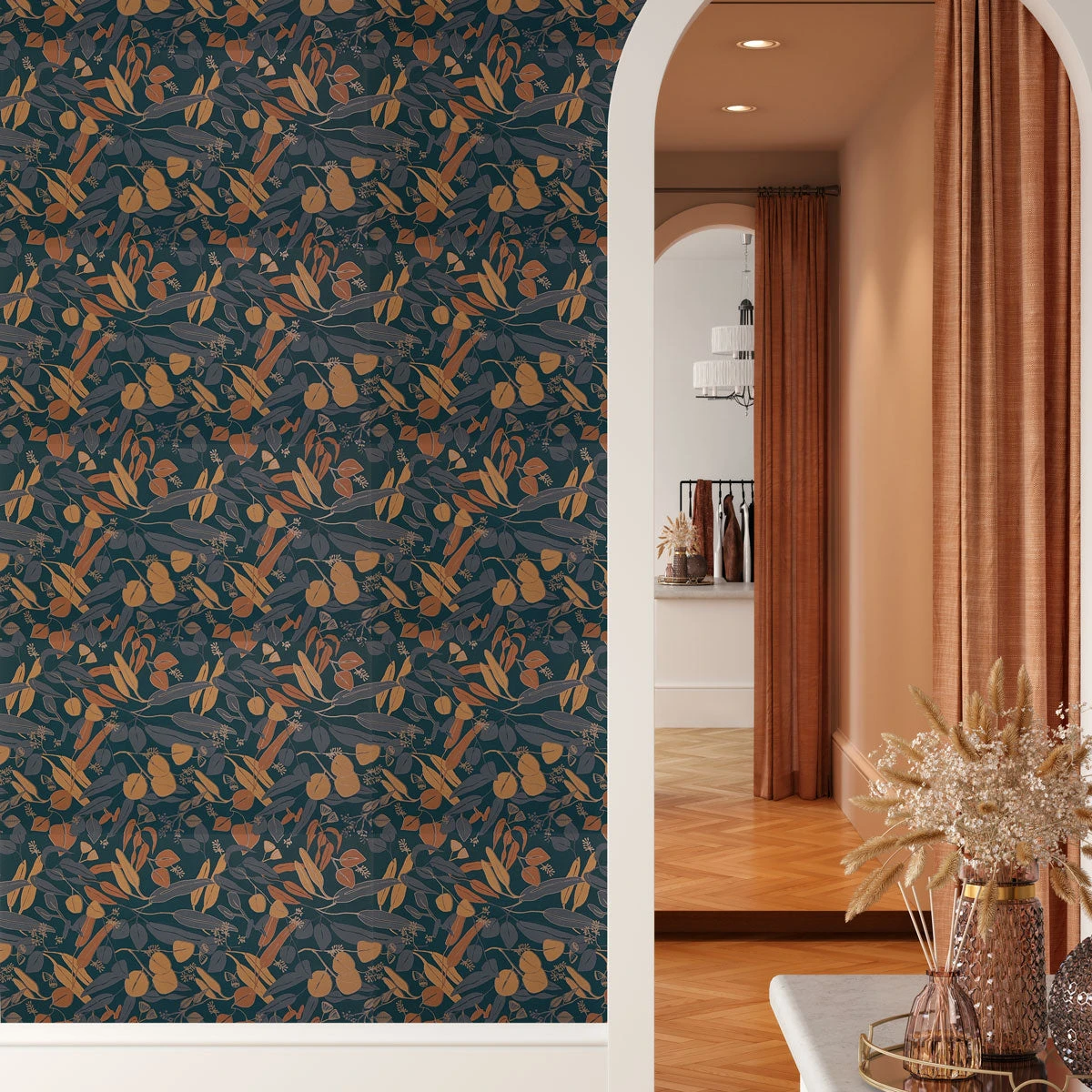 Jungalow® Eucalif Wallpaper In Sunset By Justina Blakeney® - Surestrip 7 Jungalow® Eucalif Wallpaper In Sunset By Justina Blakeney® - Surestrip