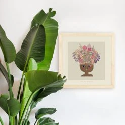 Justina Blakeney® All Gifts Flower Thinker 1 Art Print By Justina Blakeney™