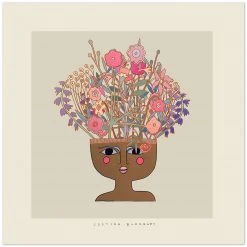 Justina Blakeney® All Gifts Flower Thinker 1 Art Print By Justina Blakeney™