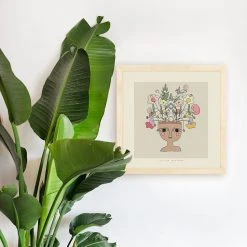 Justina Blakeney® All Gifts Flower Thinker 2 Art Print By Justina Blakeney™
