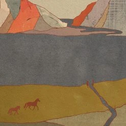 Kids Galloping On Paper Scraps Art Print By Chloe Purpero Johnson