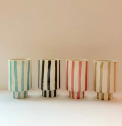 Jungalow® New Kaya Striped Ceramic Cups By Justina Blakeney™