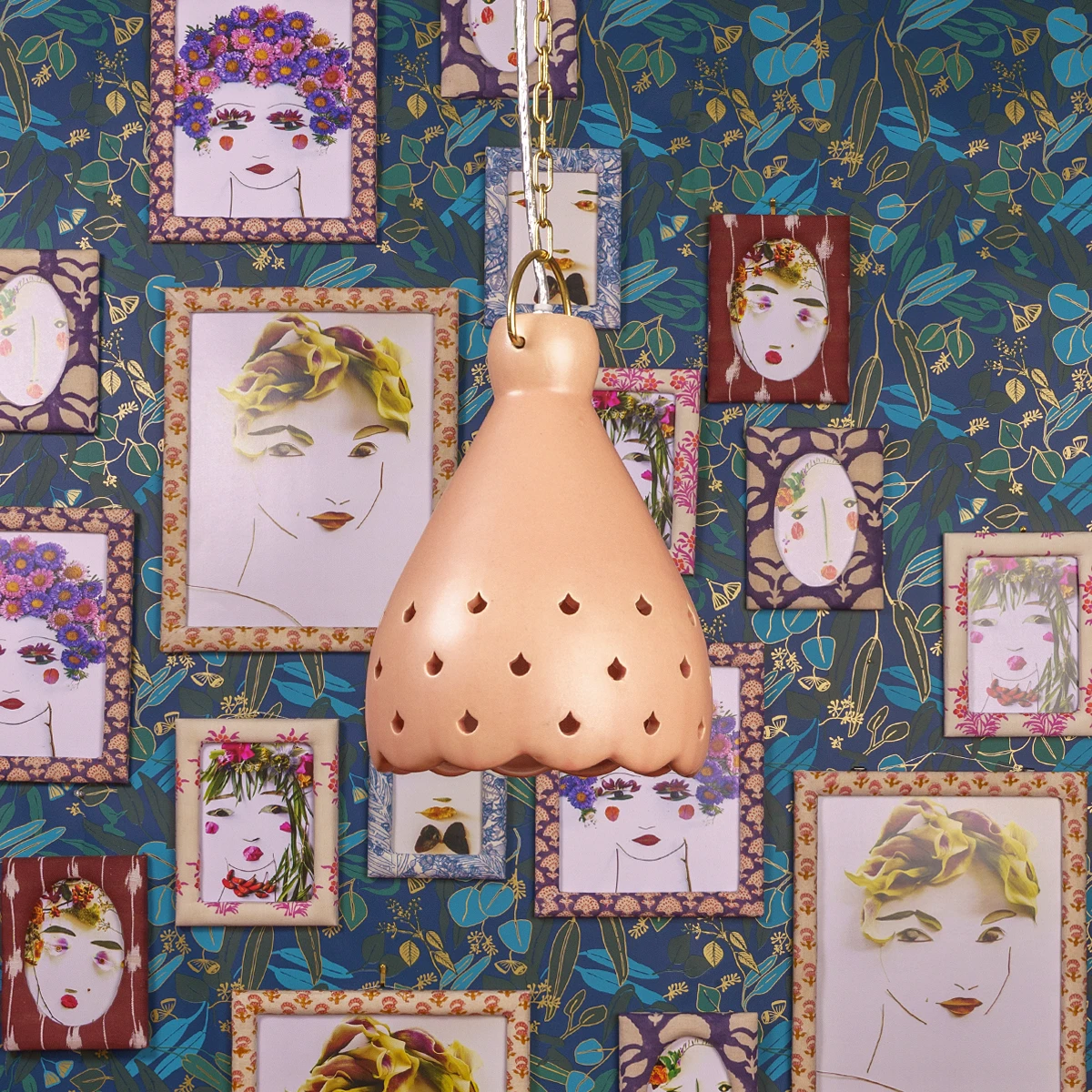 Jungalow® Almada Scalloped Pendant In Blush Justina Blakeney™ 5 Jungalow® Almada Scalloped Pendant In Blush Justina Blakeney™