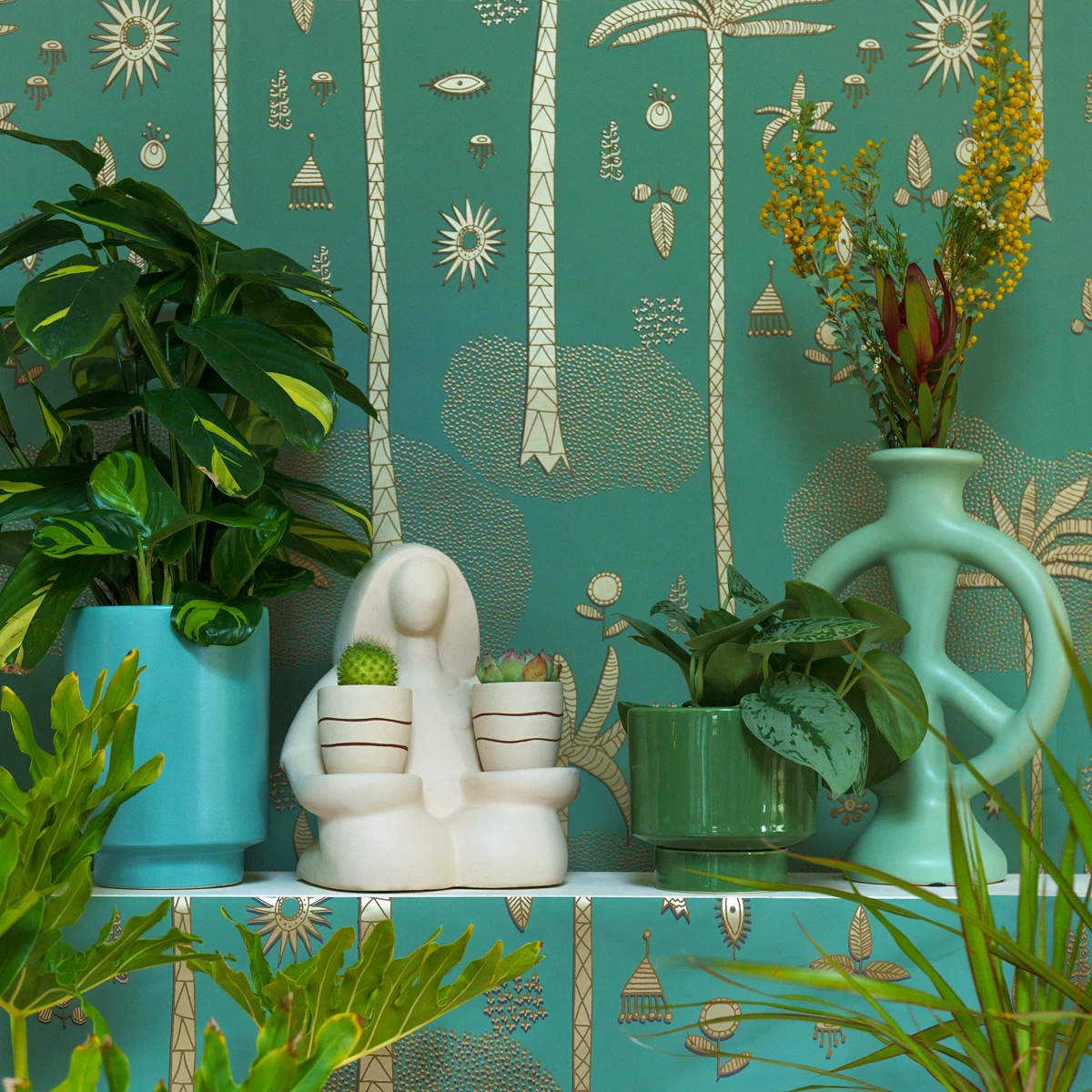 Jungalow® Carribean Green Kaya Pot By Justina Blakeney™ 4 Jungalow® Carribean Green Kaya Pot By Justina Blakeney™