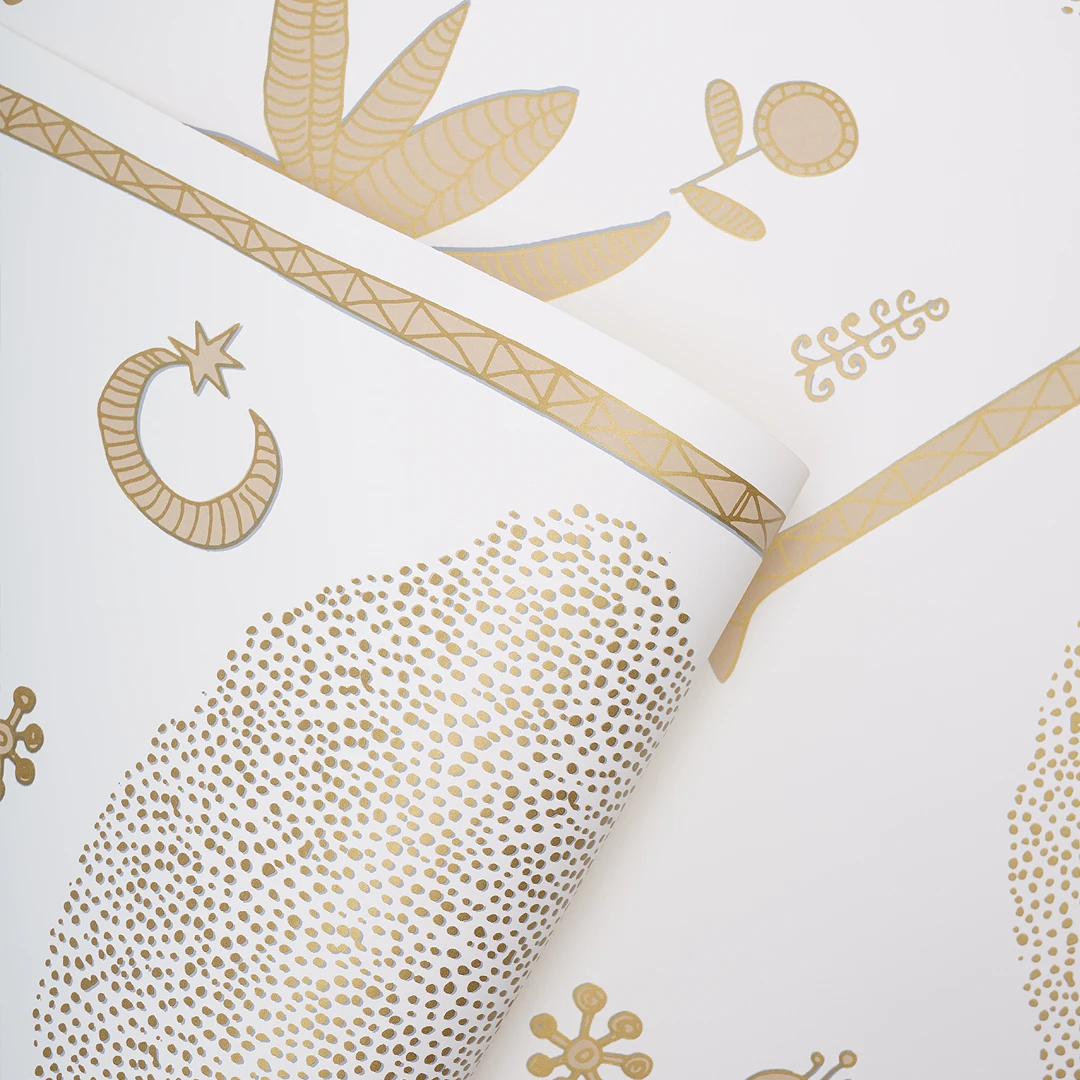 Jungalow® Cosmic Desert Wallpaper In Gold By Justina Blakeney® - Paste The Sheet 3 Jungalow® Cosmic Desert Wallpaper In Gold By Justina Blakeney® - Paste The Sheet