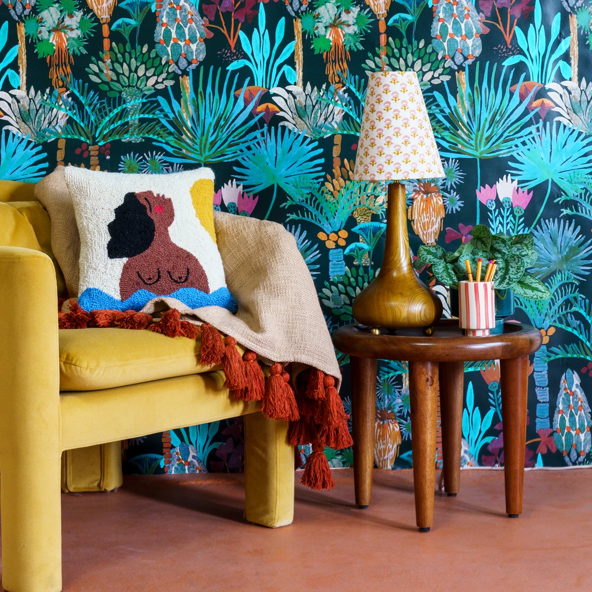 Jungalow® All Lighting Eytan Table Lamp Base In Honey Matte By Like A Lion™ 7 Jungalow® All Lighting Eytan Table Lamp Base In Honey Matte By Like A Lion™