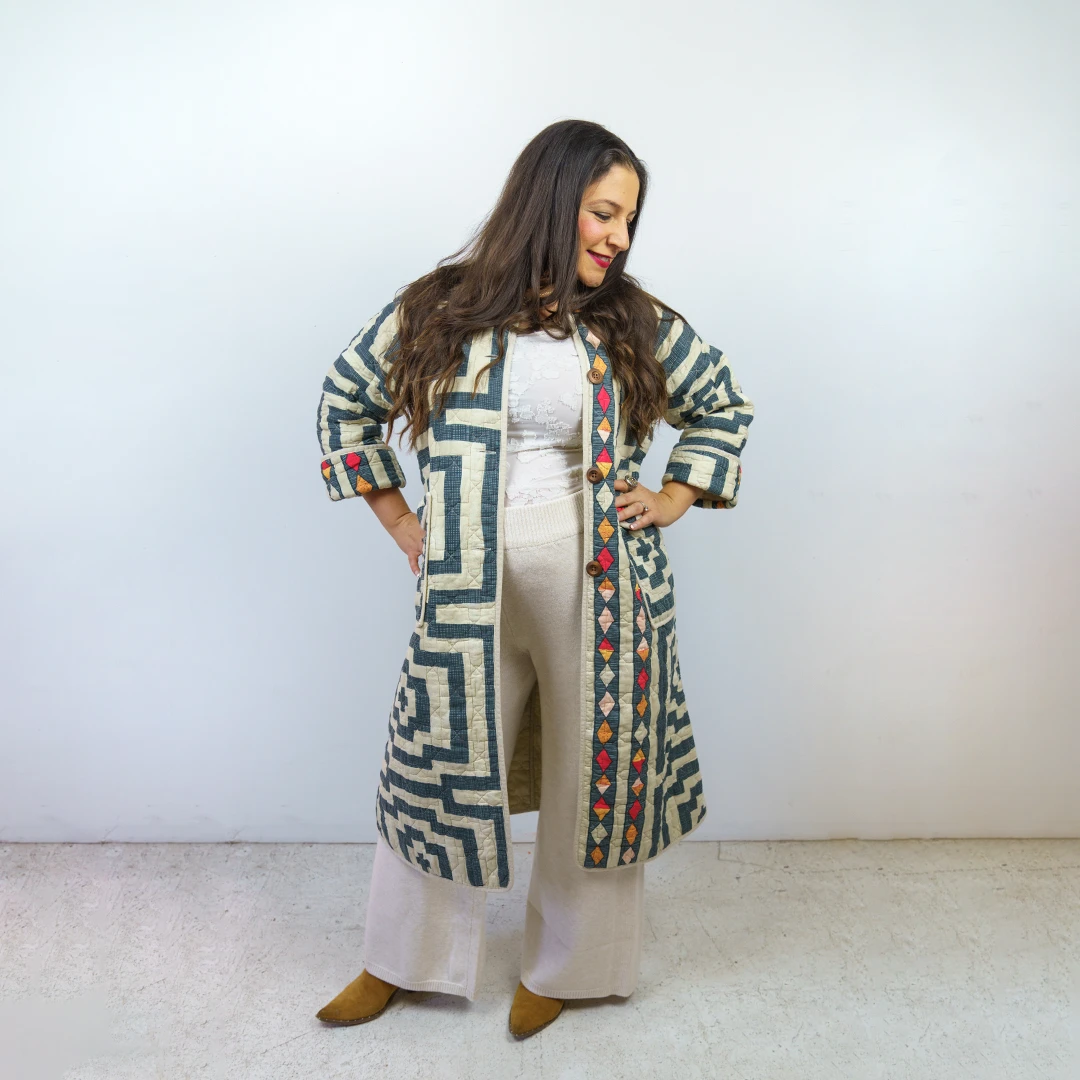 Peking Coats/Robes Hypnotic Quilted Coat By Jungalow® 6 Peking Coats/Robes Hypnotic Quilted Coat By Jungalow®