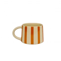 Jungalow® Tabletop + Kitchen Tierra Striped Mug Set In Amber