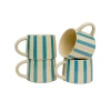 Jungalow® Tierra Striped Mug Set In Teal