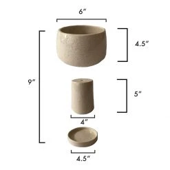 Jungalow® Kaya 3-Piece Ceramic Planter By Justina Blakeney™