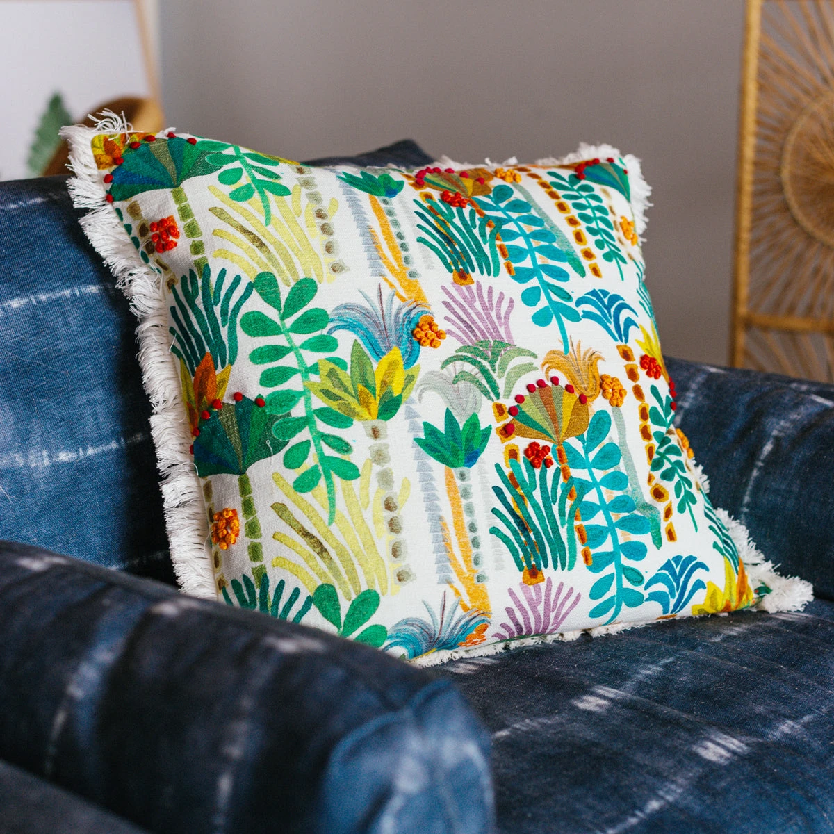 Loloi Rugs All Pillows Palm Tree Fringe Pillow By Justina Blakeney® X Loloi 4 Loloi Rugs All Pillows Palm Tree Fringe Pillow By Justina Blakeney® X Loloi