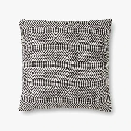 Loloi Rugs Outdoor Pillows Black Patterned Outdoor Pillow 3 Loloi Rugs Outdoor Pillows Black Patterned Outdoor Pillow