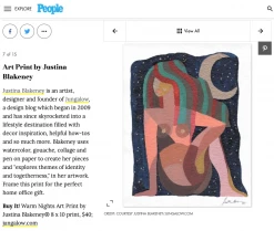 Justina Blakeney® Warm Nights Art Print By Justina Blakeney™ Gifts $100-$250 8 Justina Blakeney® Warm Nights Art Print By Justina Blakeney™ Gifts $100-$250