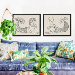 Justina Blakeney® Gifts $100-$250 Sisters Of The Sea 2 Art Print By Justina Blakeney™