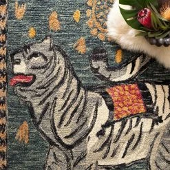 Loloi Rugs Tigress Teal Rug By Justina Blakeney® X Loloi All Rugs 8 Loloi Rugs Tigress Teal Rug By Justina Blakeney® X Loloi All Rugs