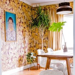 Jungalow Aja Wallpaper In Aubergine By Justina Blakeney® 9 Jungalow Aja Wallpaper In Aubergine By Justina Blakeney®