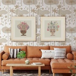 Deals Jungalow Store 27 Justina Blakeney® All Gifts Flower Thinker 2 Art Print By Justina Blakeney™