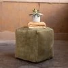 Kalalou All Stools, Poufs + Side Tables Avocado Pouf 2 Kalalou All Stools, Poufs + Side Tables Avocado Pouf