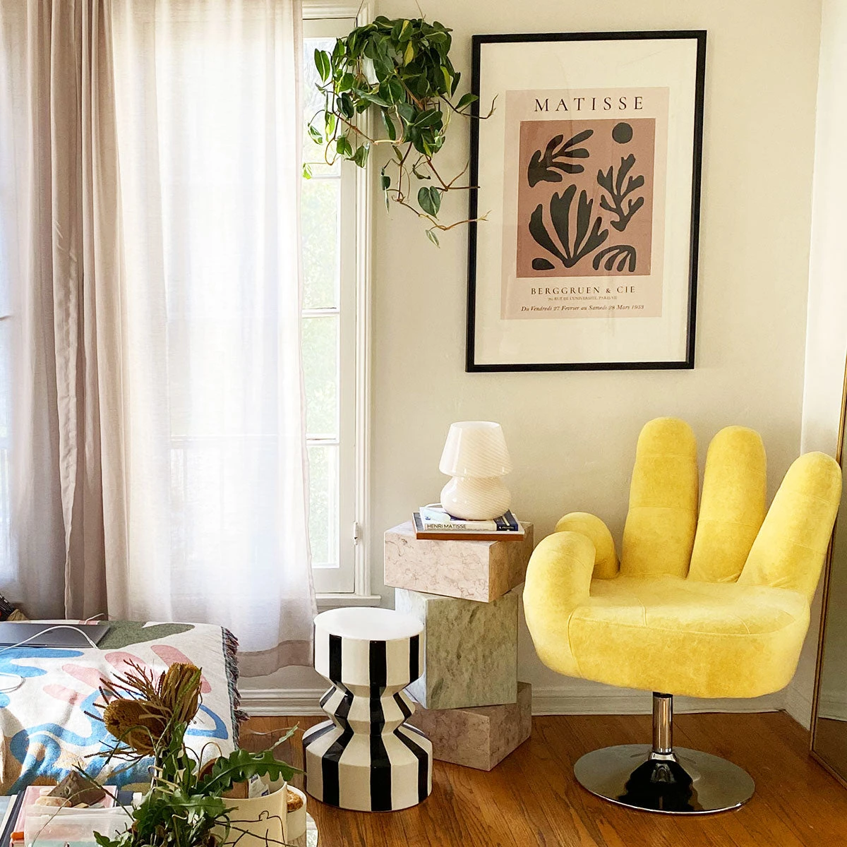 Jungalow® All Stools, Poufs + Side Tables Black Stripe Mali Zig Zag Stool By Justina Blakeney™ 3 Jungalow® All Stools, Poufs + Side Tables Black Stripe Mali Zig Zag Stool By Justina Blakeney™