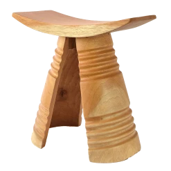 Swahili African Modern Hand Carved Cedrela Stool