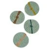 AAA Seafoam Raffia Coasters Tabletop + Kitchen 1 AAA Seafoam Raffia Coasters Tabletop + Kitchen