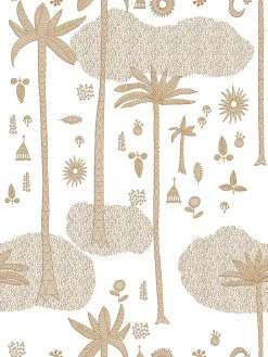 Jungalow® Cosmic Desert Wallpaper In Gold By Justina Blakeney® - Paste The Sheet 17 Jungalow® Cosmic Desert Wallpaper In Gold By Justina Blakeney® - Paste The Sheet