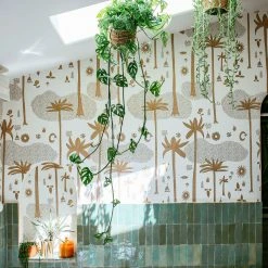 Jungalow® Cosmic Desert Wallpaper In Gold By Justina Blakeney® - Sure Strip New