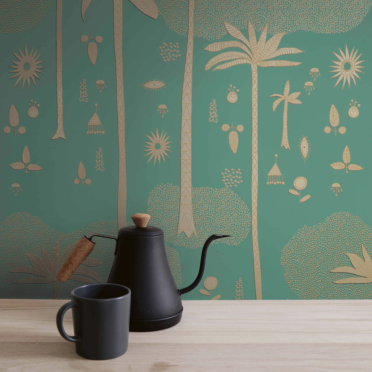 Jungalow® Cosmic Desert Wallpaper In Green By Justina Blakeney® - Sure Strip 9 Jungalow® Cosmic Desert Wallpaper In Green By Justina Blakeney® - Sure Strip