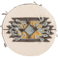 Surya Woven Diamond Stool