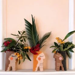 Jungalow® Planters Face Bookend Vase By Justina Blakeney™ 14 Jungalow® Planters Face Bookend Vase By Justina Blakeney™