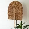 Kalalou Seagrass Fan Wall Sconce Lamp