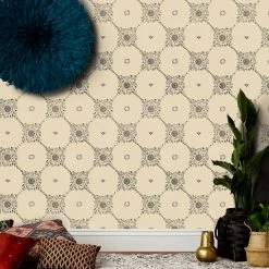 Jungalow Fez Wallpaper In Cappuccino By Justina Blakeney®