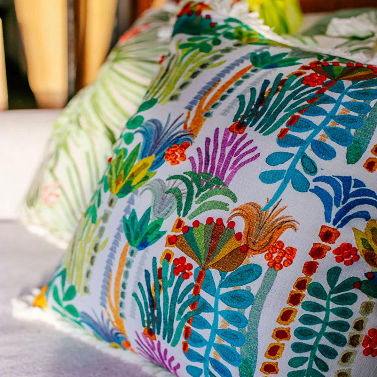 Loloi Rugs All Pillows Palm Tree Fringe Pillow By Justina Blakeney® X Loloi 5 Loloi Rugs All Pillows Palm Tree Fringe Pillow By Justina Blakeney® X Loloi