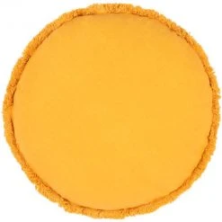 Surya All Pillows Yellow Shag Pillow
