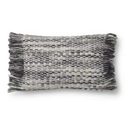 Loloi Rugs Grey Woven Pillow By Justina Blakeney® X Loloi
