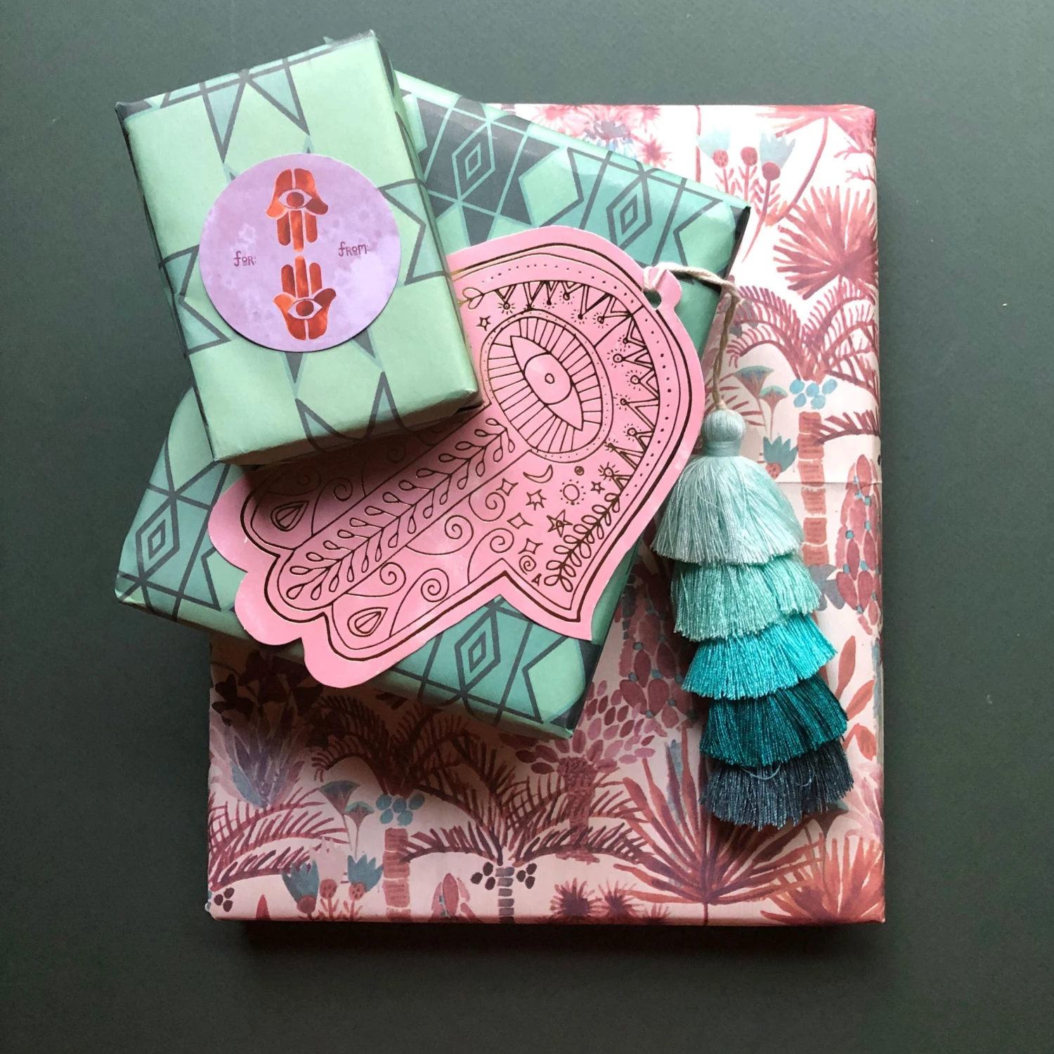 Jungalow Jungalicious Recycled Gift Paper (5pk) 5 Jungalow Jungalicious Recycled Gift Paper (5pk)