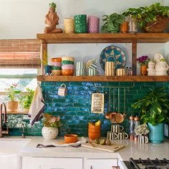 Tabletop + Kitchen Tierra Bowl Set In Green By Jungalow®