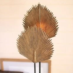 Kalalou Gold Leaf Floor Lamp All Lighting
