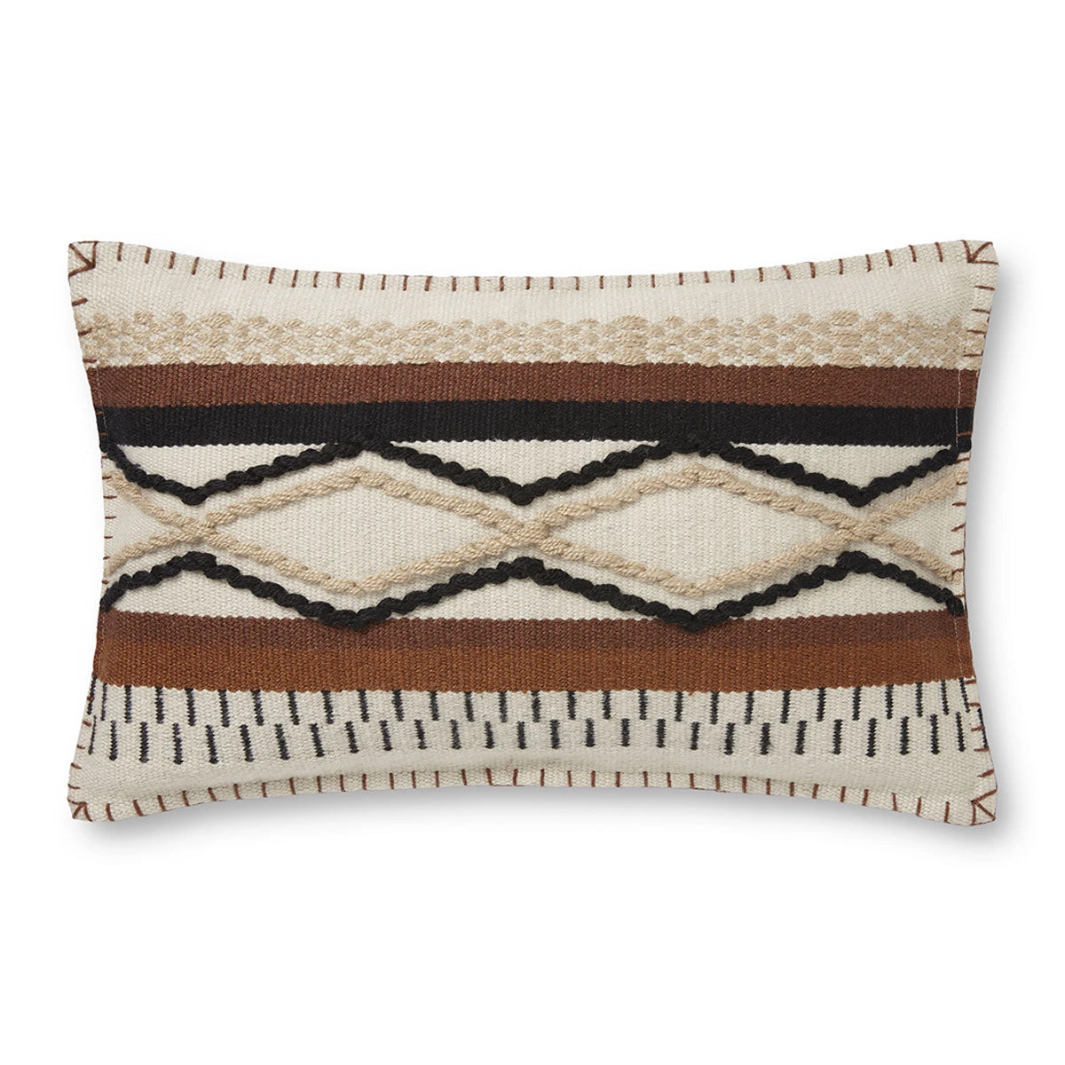 Loloi Rugs Brown Mesa Outdoor Pillow 3 Loloi Rugs Brown Mesa Outdoor Pillow